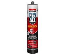 LIIMAMASSA SOUDAL FIX ALL HIGH TACK VALKOINEN LIIMAMASSA SOUDAL FIX ALL HIGH TACK VALKOINEN
